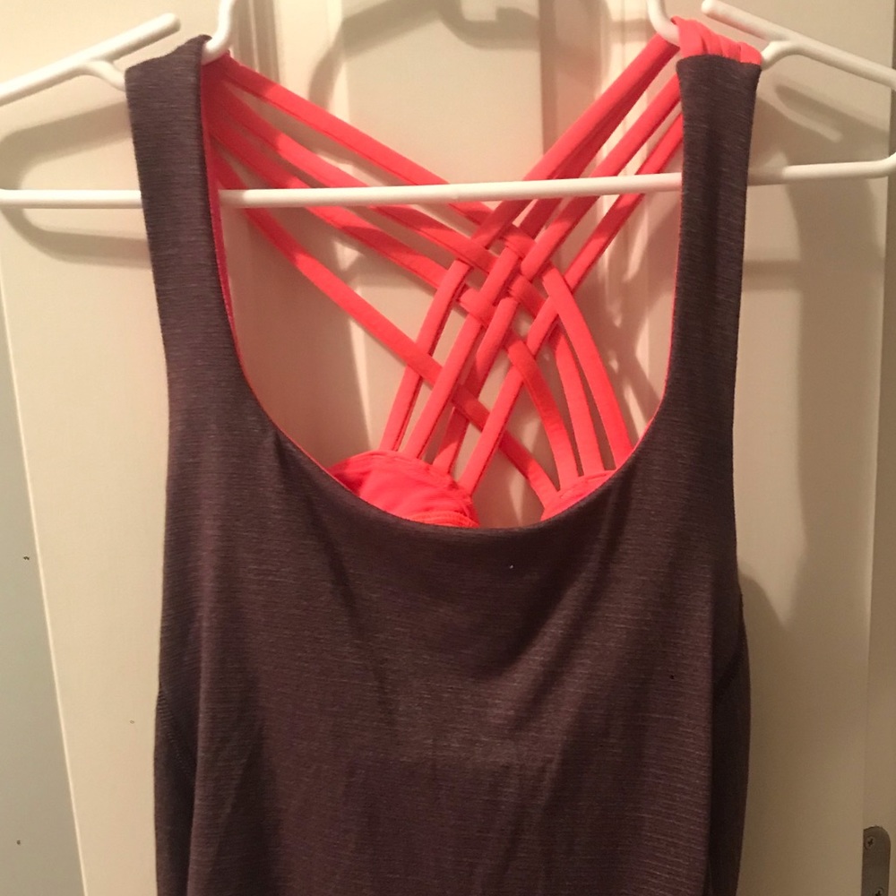 LIKE NEW lululemon strappy and low back tank